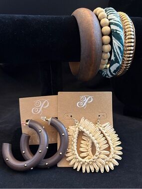 Plunder Design Jewelry Bracelet Earring Set